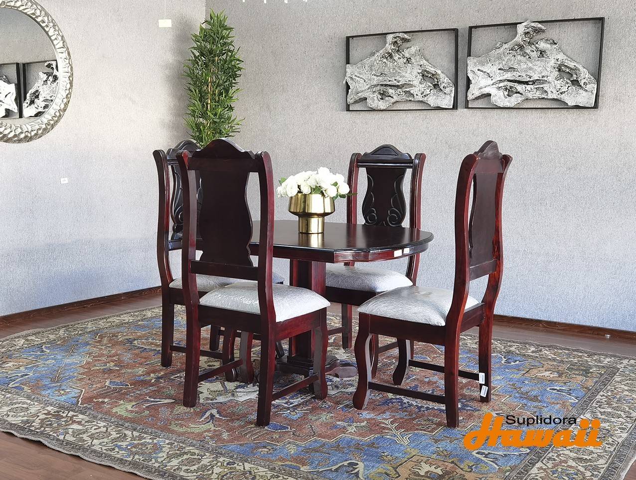 COMEDOR TALLADO TMADERA 4S