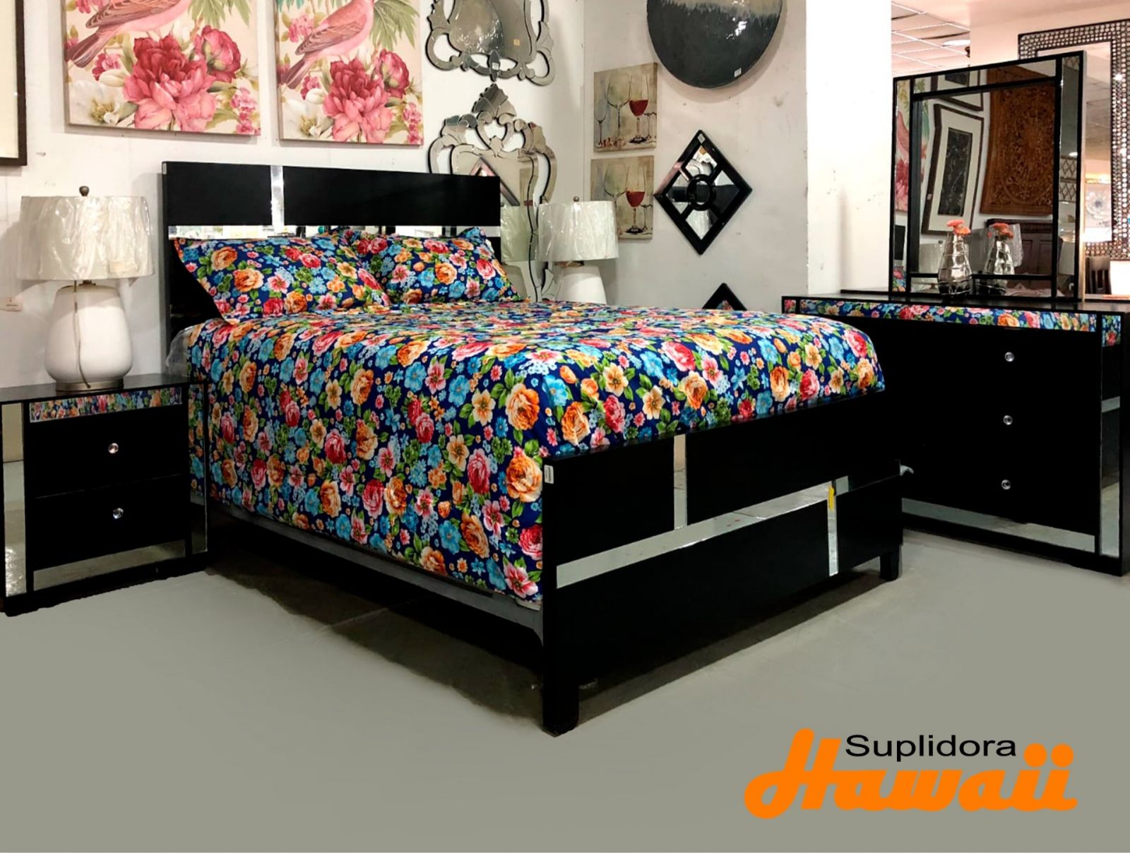 JUEGO APOSENTO DAWIN NEGRO 60