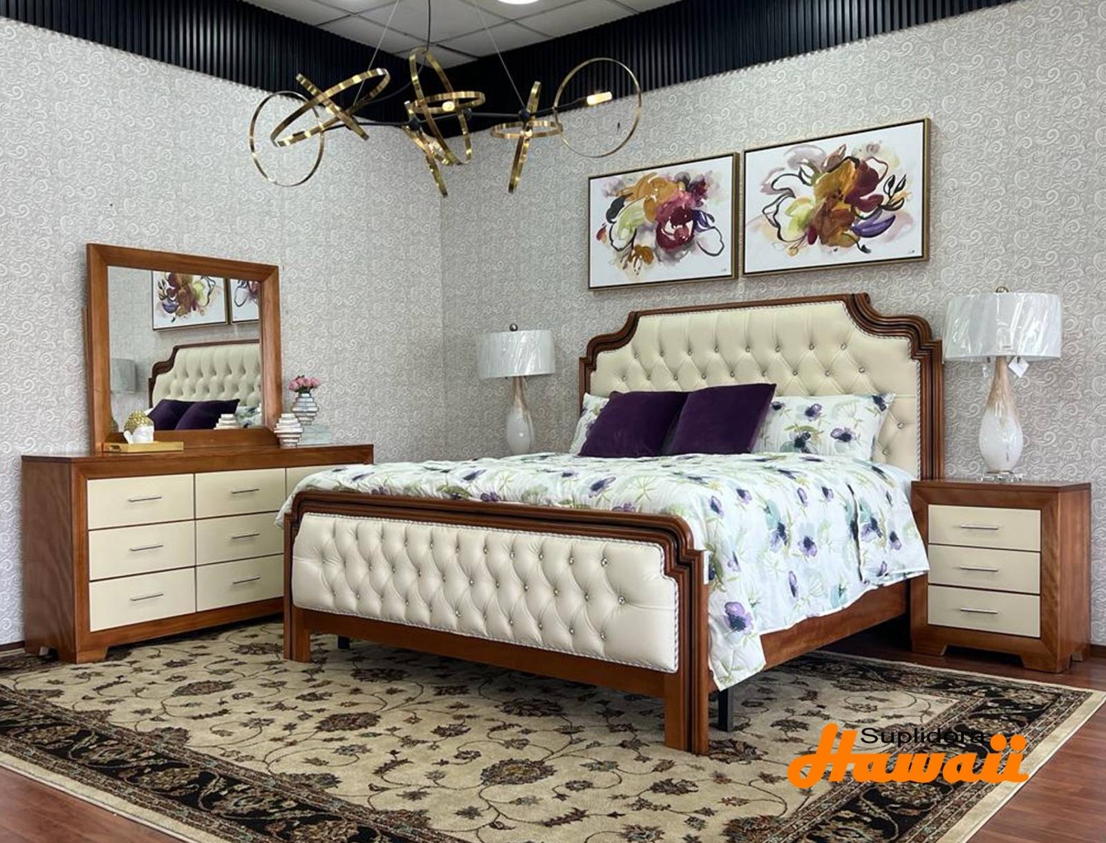 JUEGO APOSENTO DON JUAN NATURAL 80 TAPIZ/CREMA