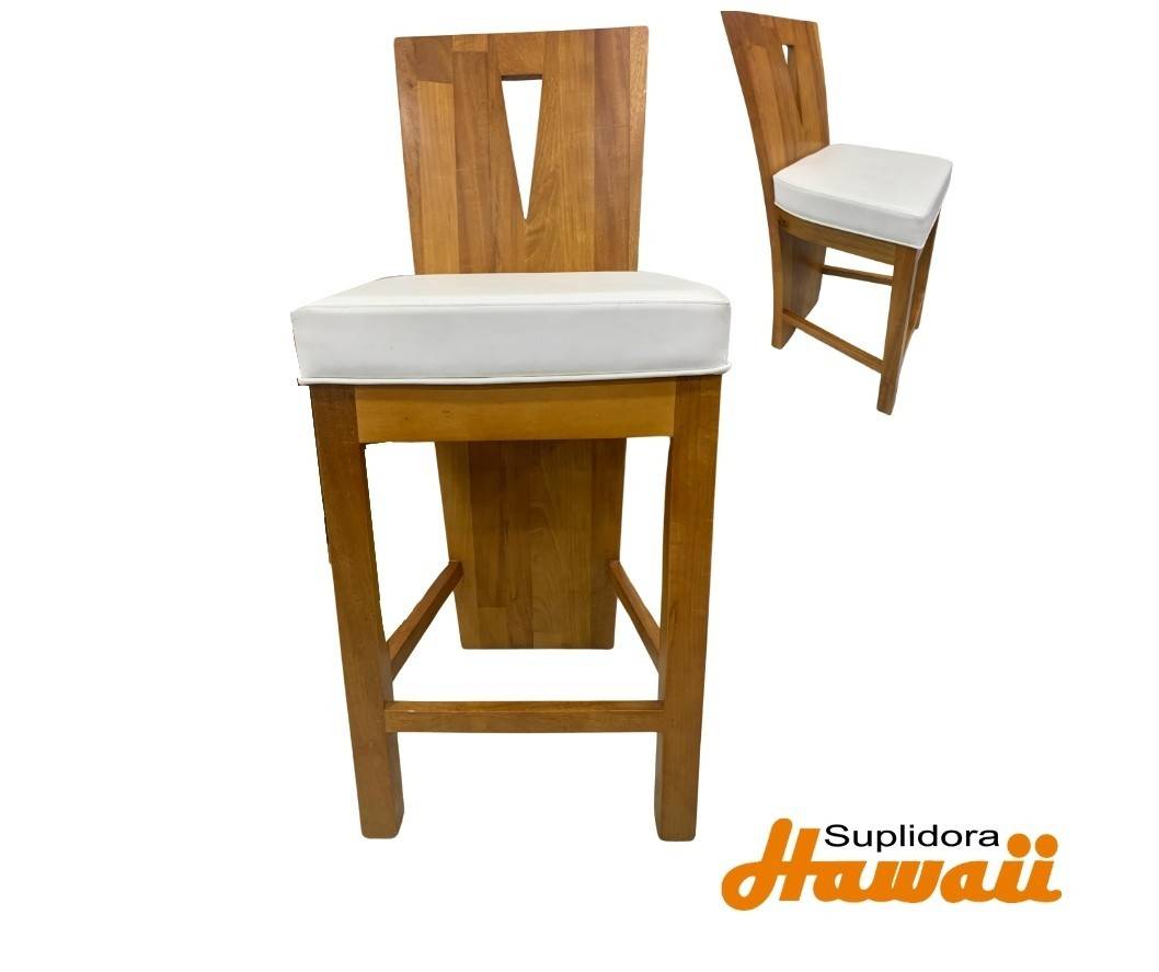 TABURETE VICTORIA NATURAL TAP/BLANCO