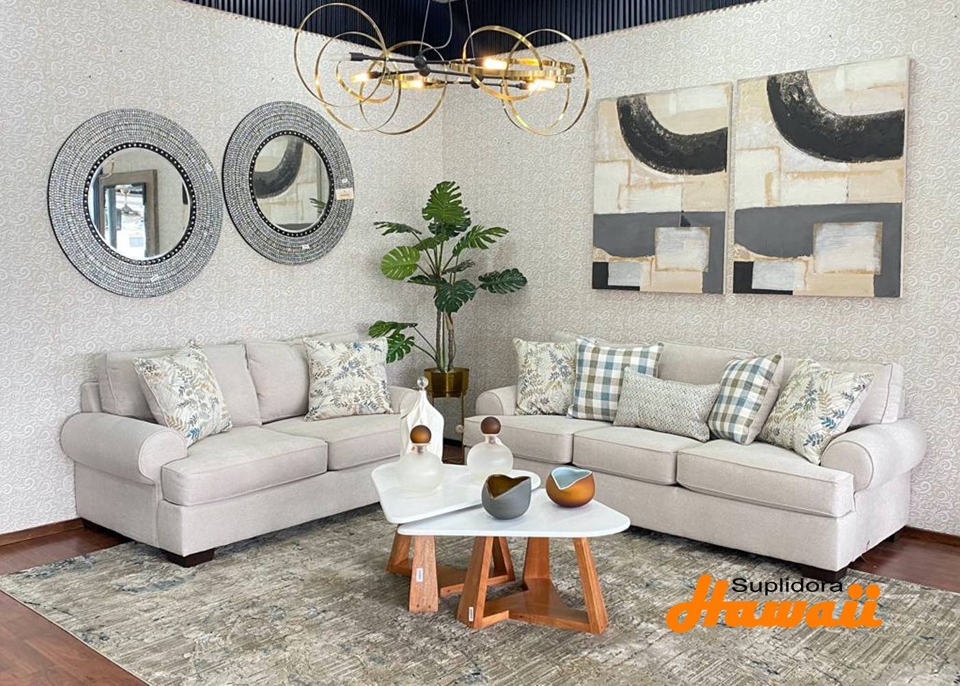 MUEBLE FEATHER BH1421-03/02-1844-01 S/2 S/3 CREMA