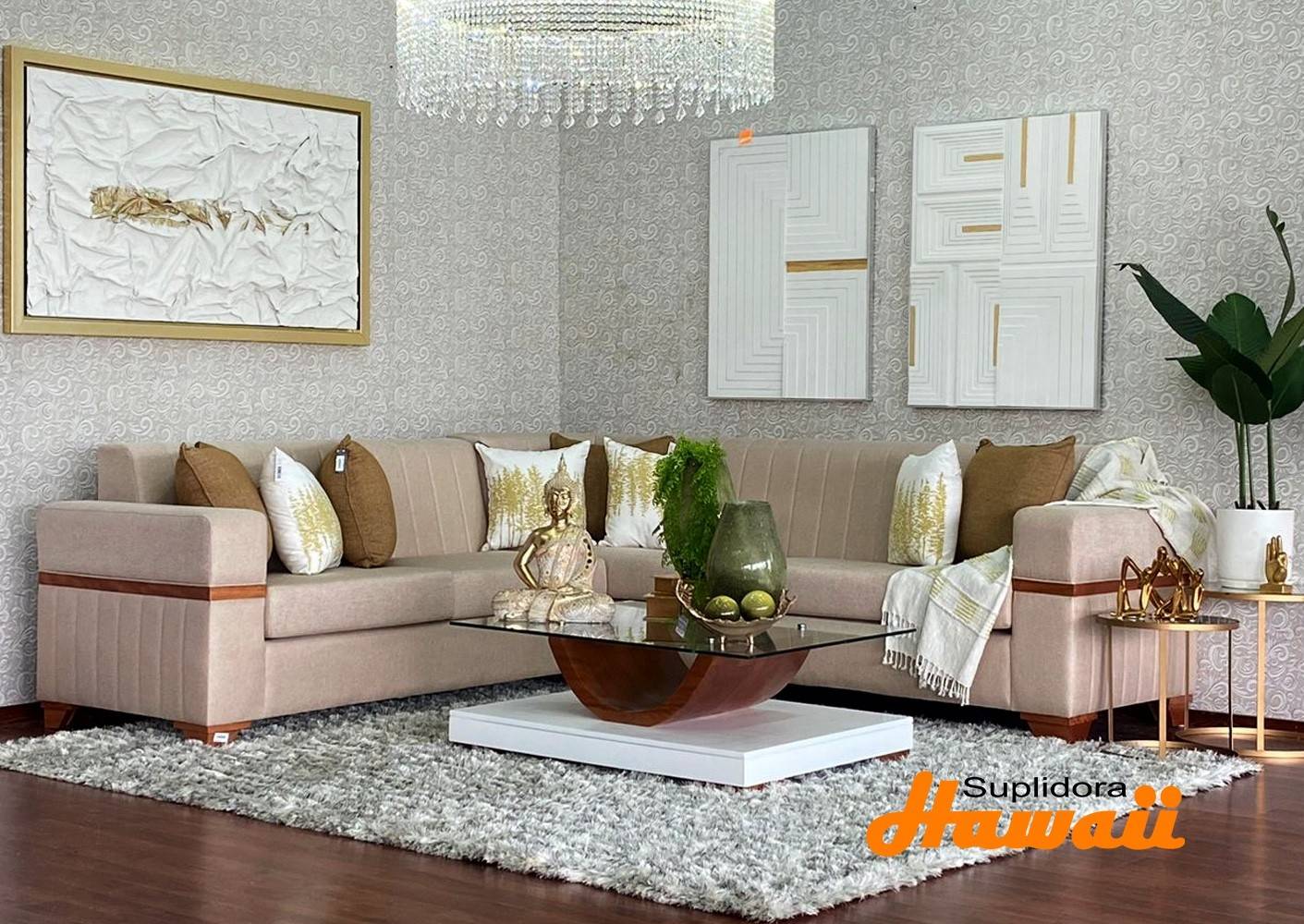 MUEBLE L PARIS CREMA 2/PZS R.A.