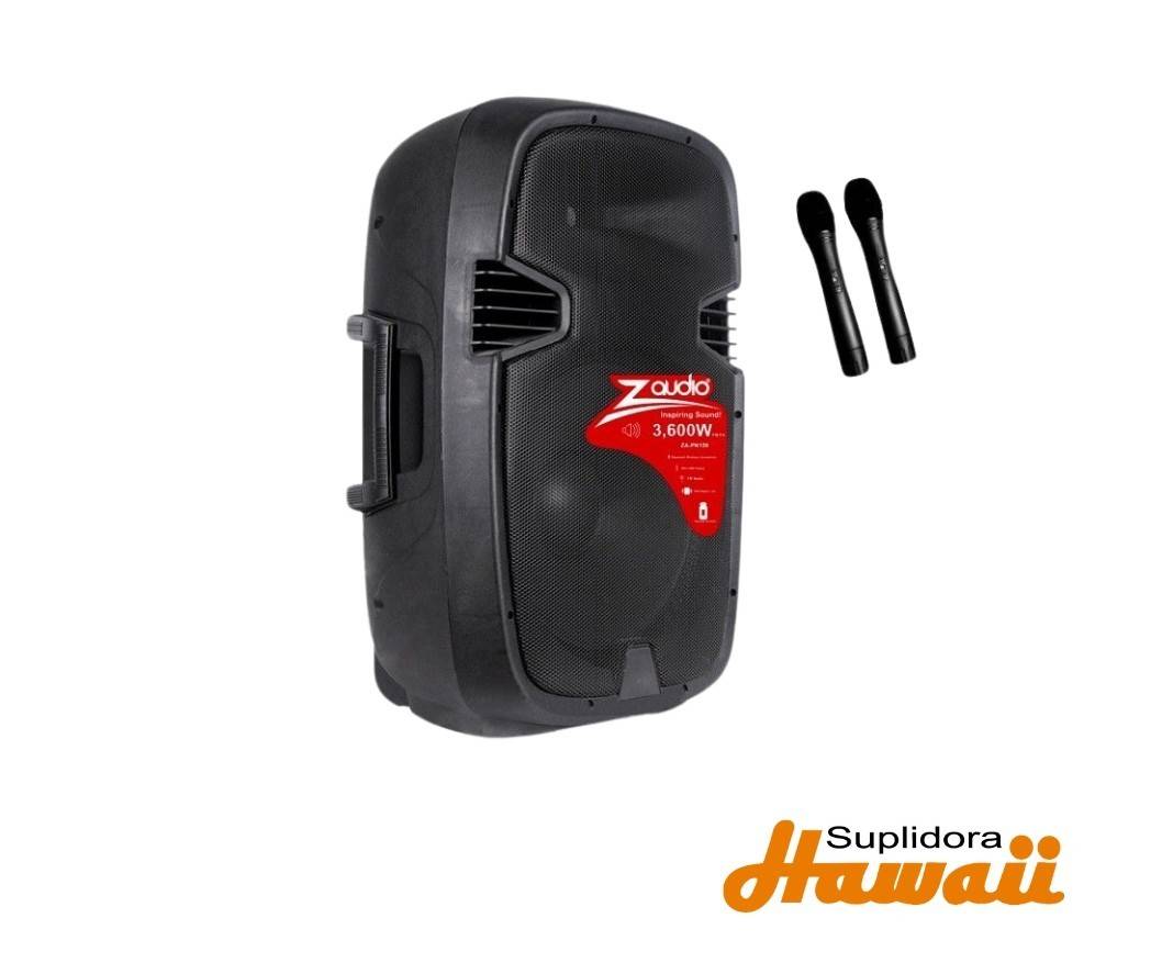 BOCINA Z AUDIO RECARGABLE 15 ZA-PN120 FM, AUX,