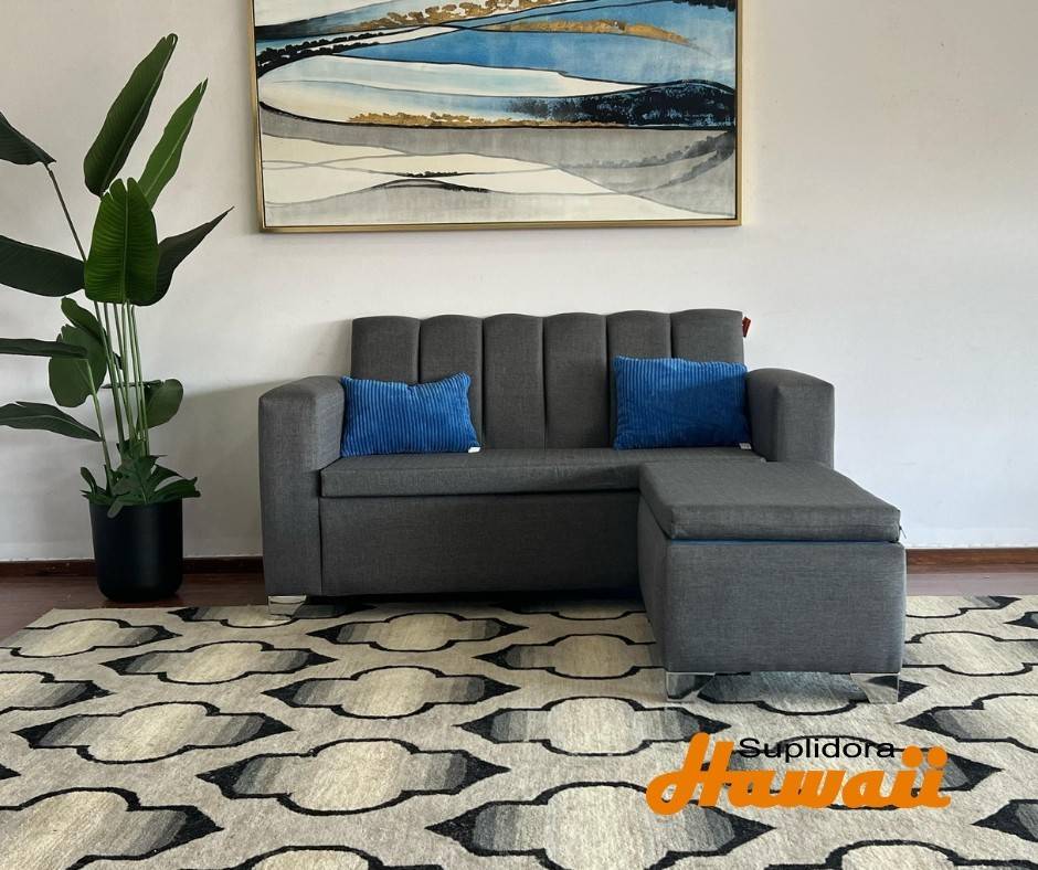 MUEBLE L SANGRADO GRIS OSCURO F.I