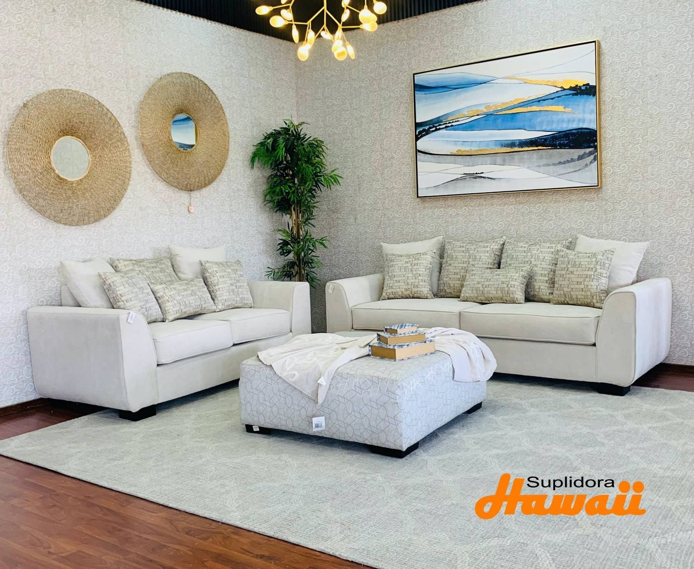 MUEBLE YANI CREMA CLARO S/2 S/3 DyR