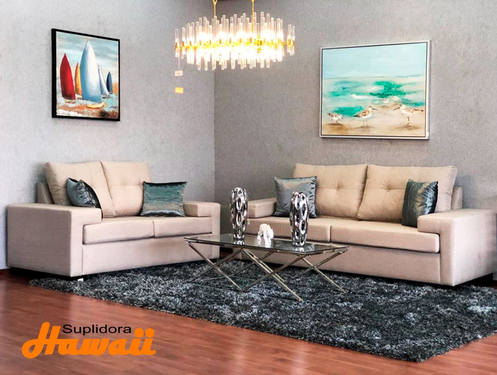 MUEBLE KARLA S/2 S/3 GRIS OSCURO