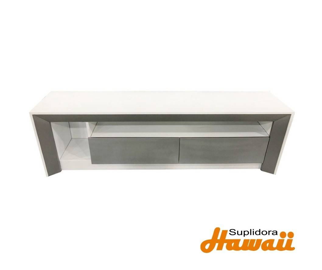 MUEBLE TV BLANCO/GRIS C/HUECO 72P E.M.