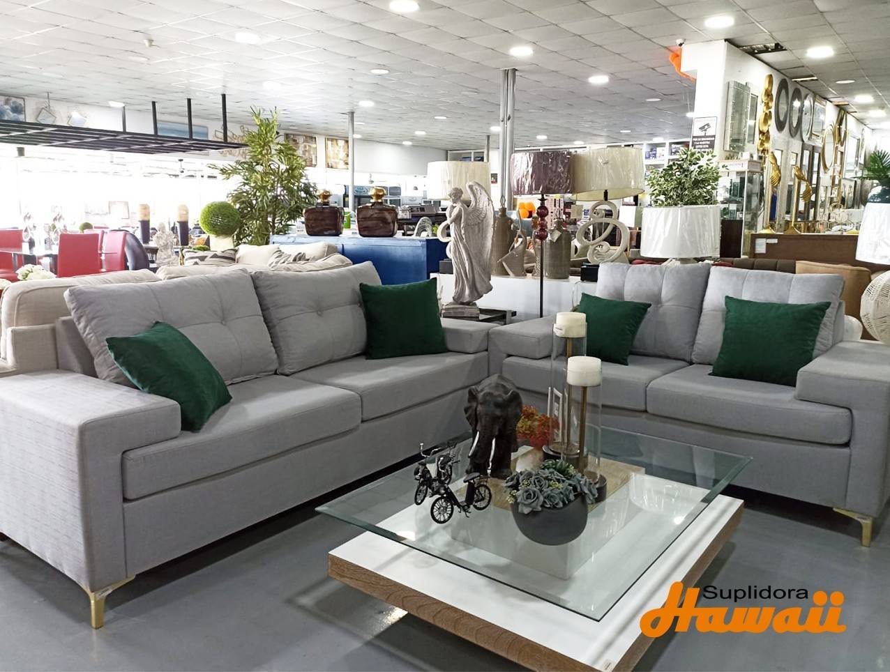 MUEBLE KARLA S/2 S/3 GRIS CLARO
