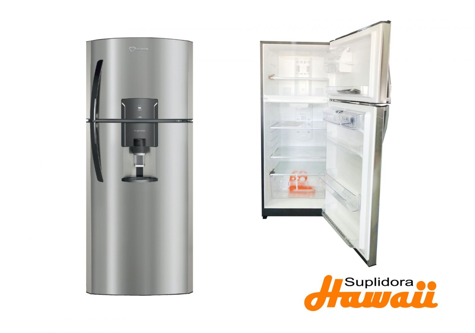 NEVERA CETRON 14 INOX C/DISP RCP400FJNU