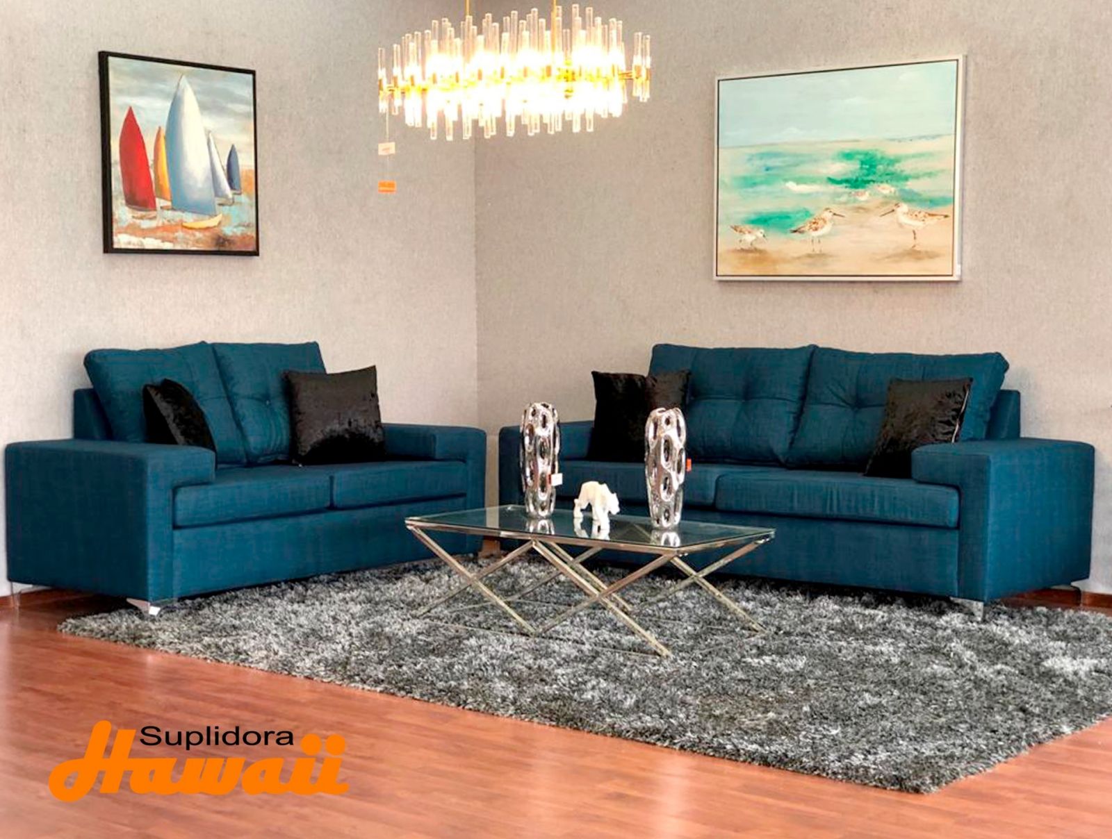 MUEBLE KARLA S/2 S/3 AZUL OSCURO