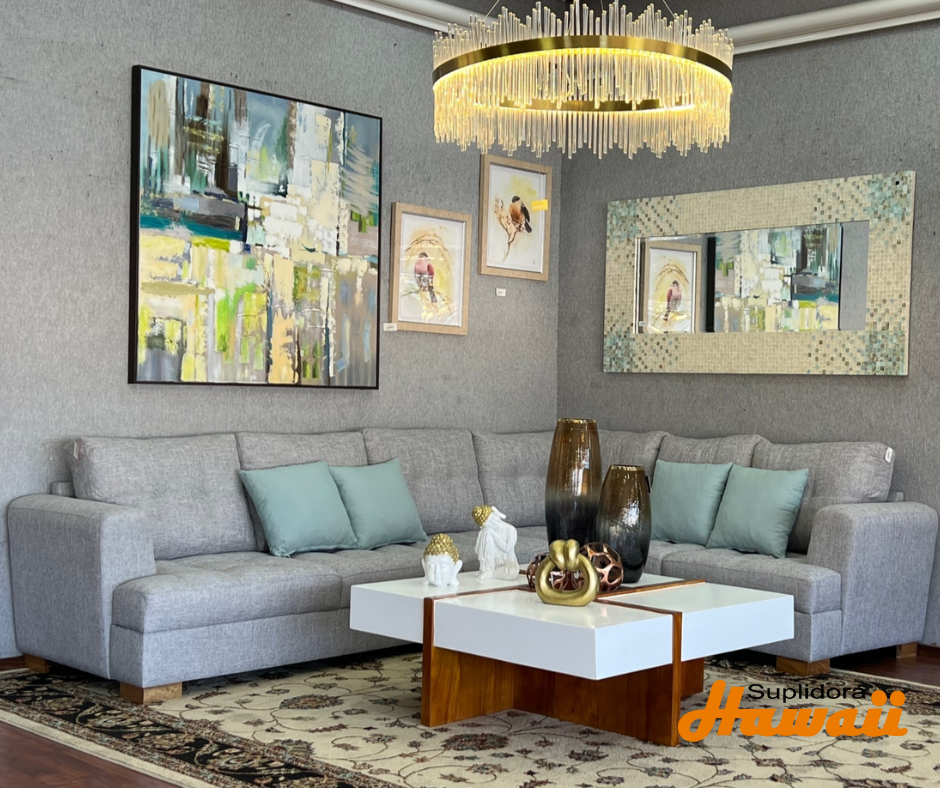 MUEBLE L ANAYI GRIS CLARO 2/PZS