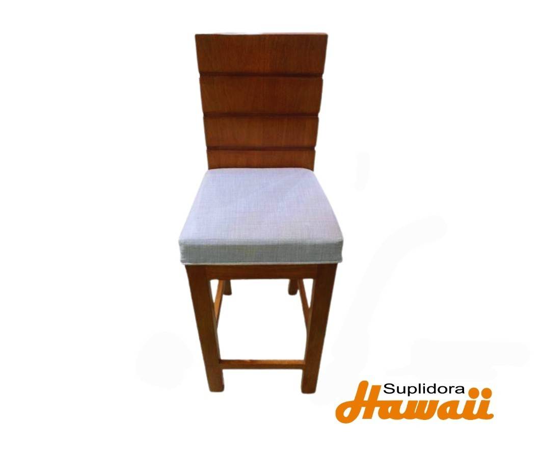 TABURETE EMMANUEL NATURAL TAPIZ/GRIS A.M.