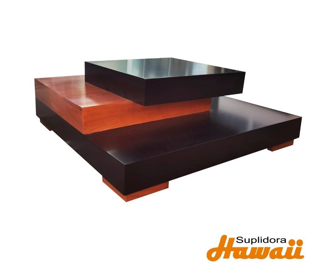MESA DE CENTRO PERLA NEGRA C/NATURAL R.A.