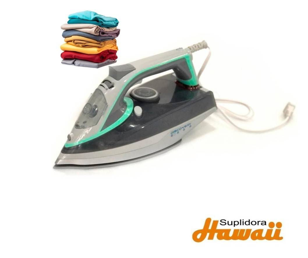 PLANCHA DISCOVERY HOME A VAPOR PRC-2068 AZUL/NEGRO