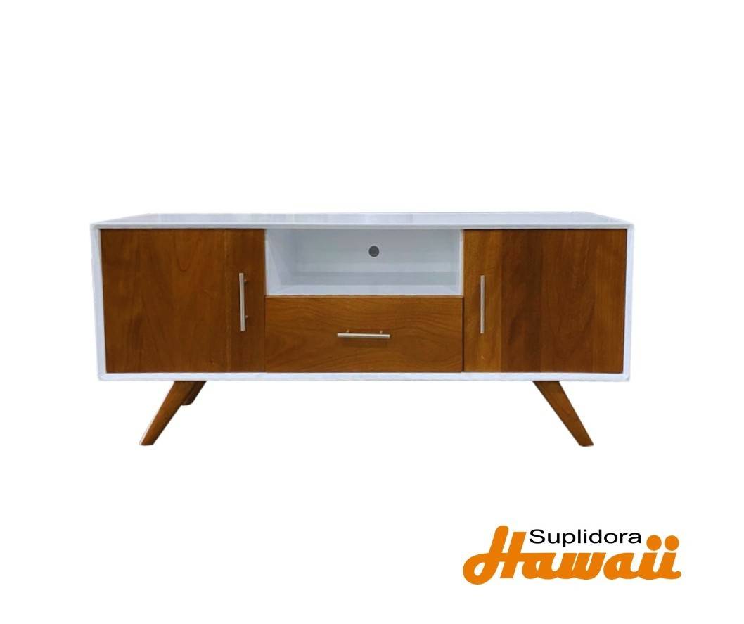 ESTANTE FANTASY BLANCO CON NATURAL 2/PUERTAS 1/GAVETA