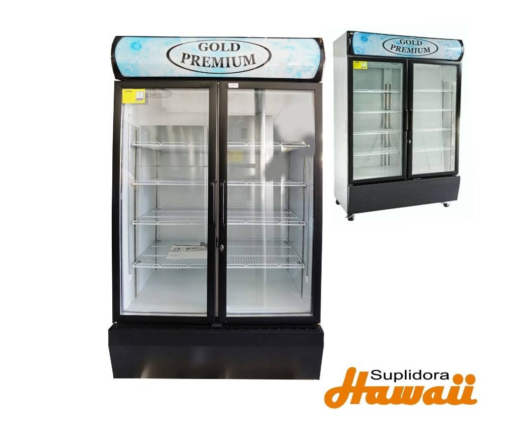 EXHIBIDOR GOLD PREMIUM 37PC GPEX-MB1000 SDF-1000AL 2PTAS NO FROST BLANCO