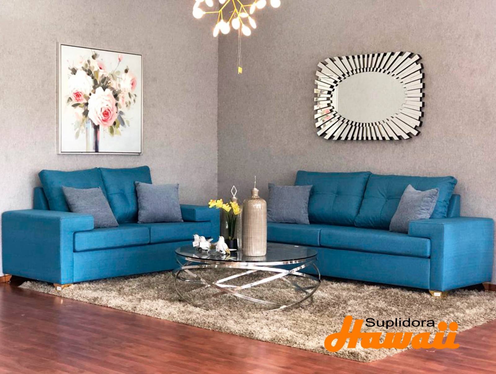 MUEBLE KARLA S/2 S/3 AZUL CLRO