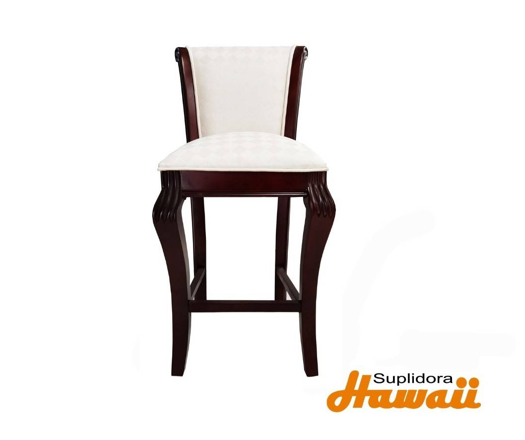 TABURETE YERAL COLOR CAOBA E&C