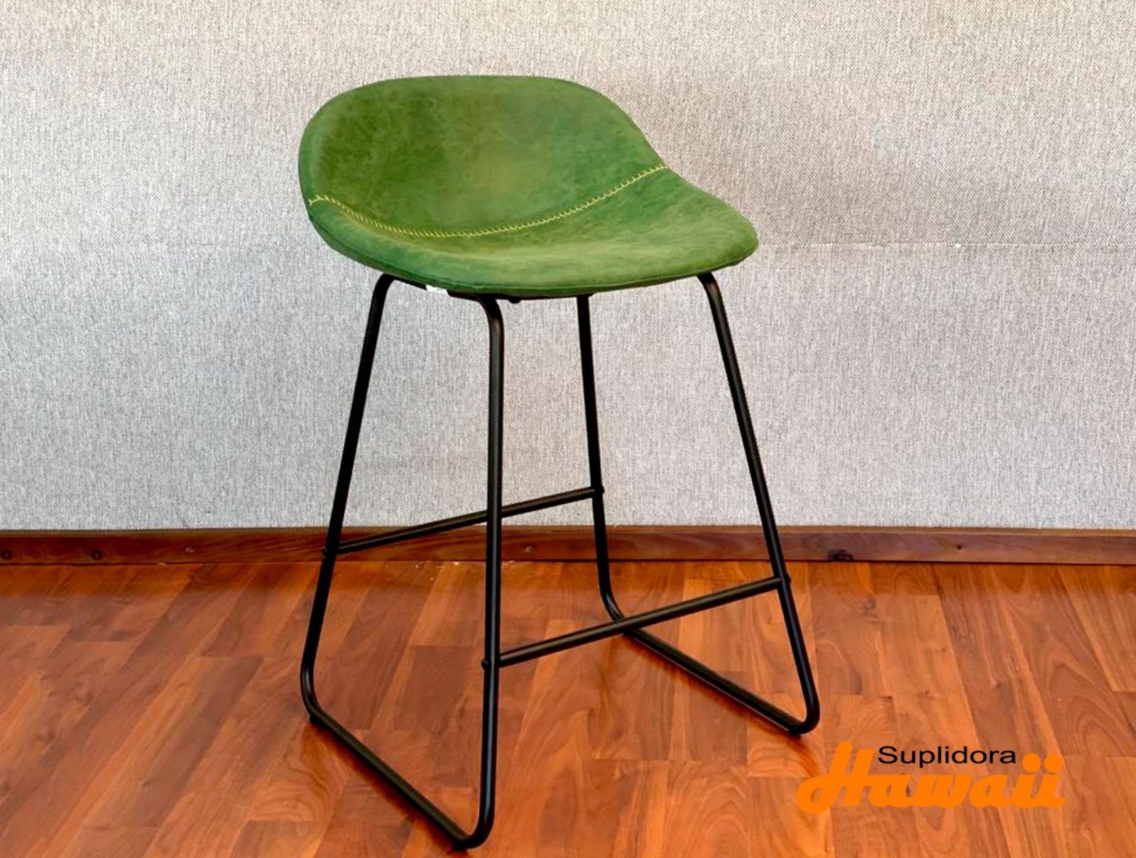  TAPIZVERDETABURETE ALTO 72CM PU LR-7967-72GREEN