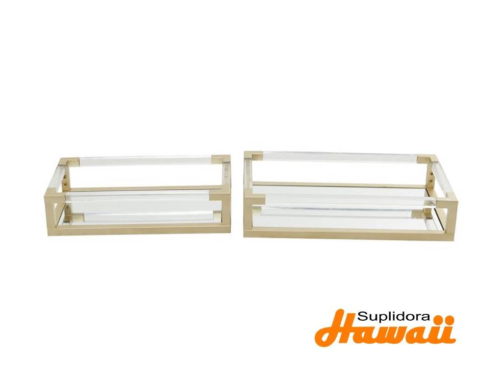 BANDEJA D/ESPEJO S/2 18881 DORADO 20, 18W