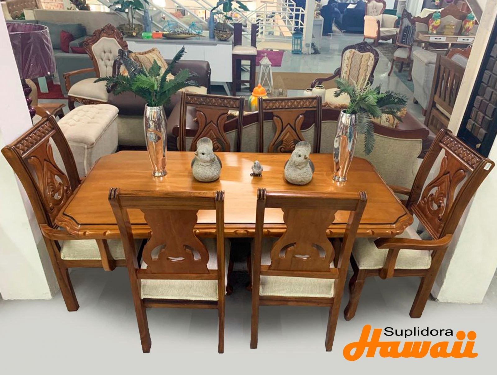 COMEDOR CORAZON TAPI/CREMA CLARO 6/S P.M.