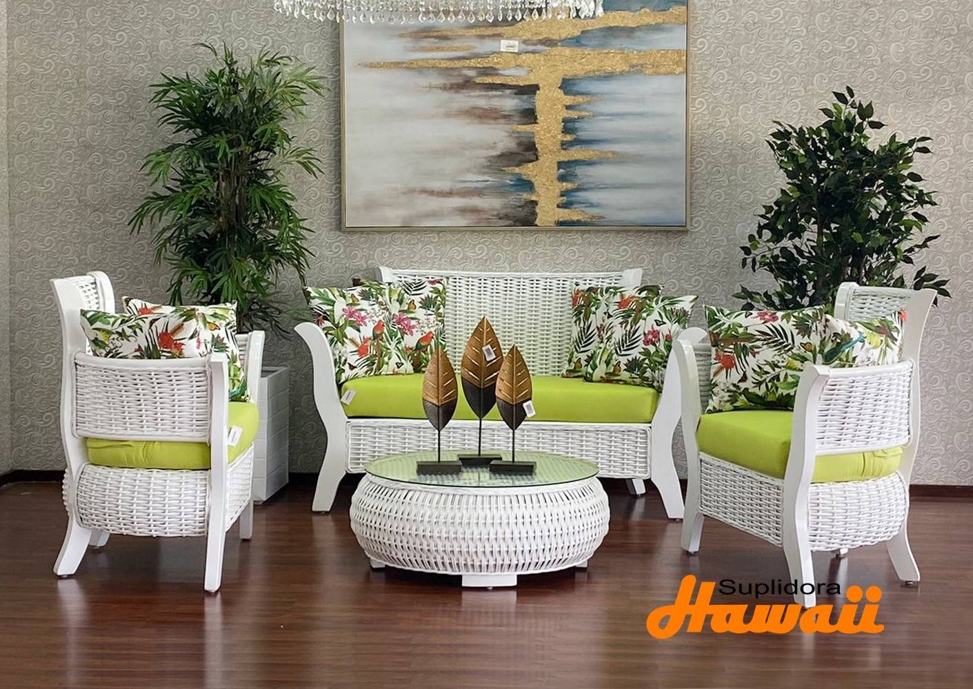 MUEBLE TREBOL S/2 2/B 1/M BLANCO R.T. TAPIZ/