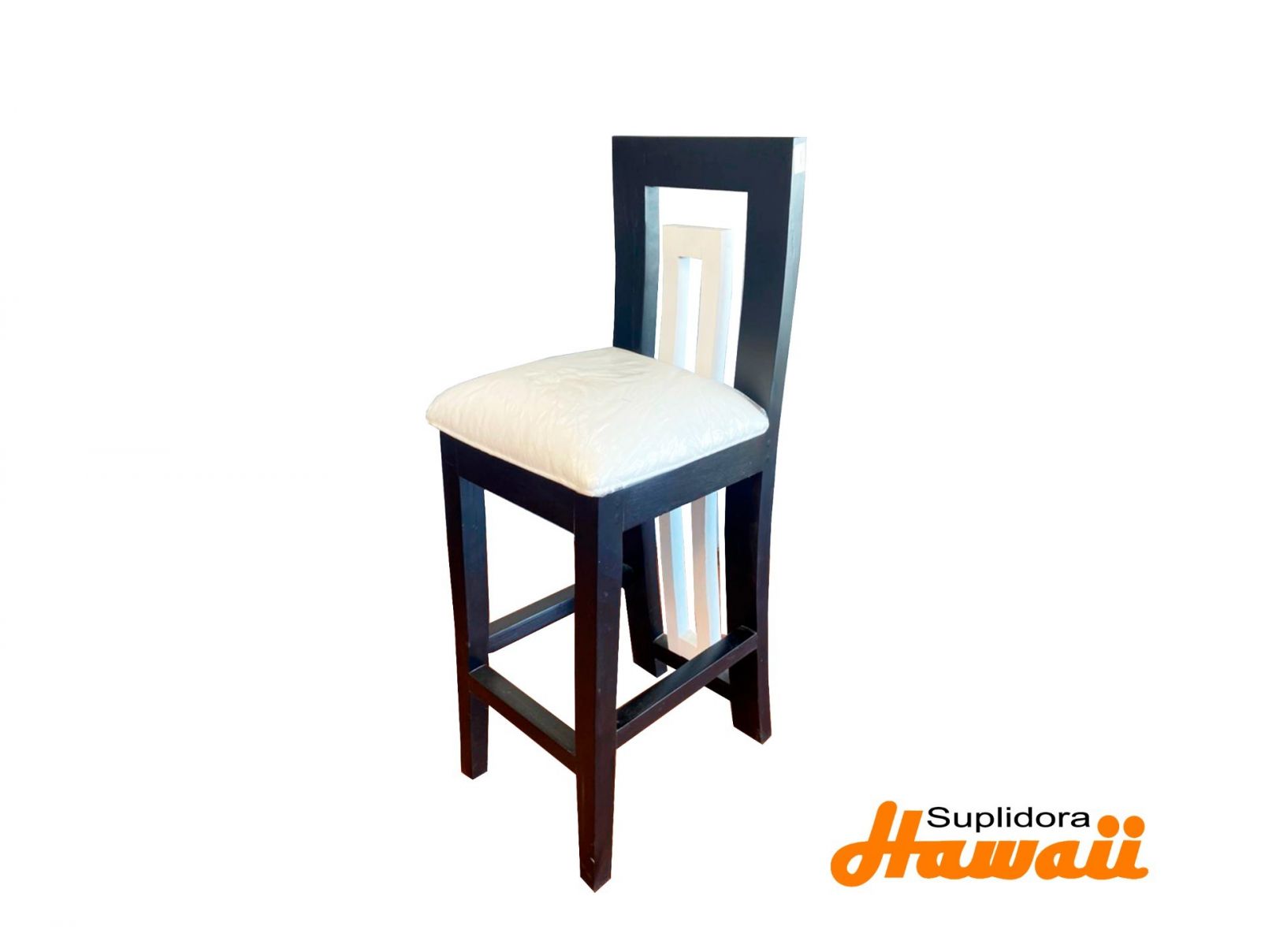 TABURETE CONTEMPORANEO NEGRO/BLANCO