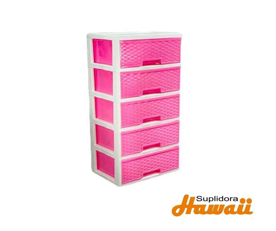 GAVETERO PLAST ROSADO 5GAV