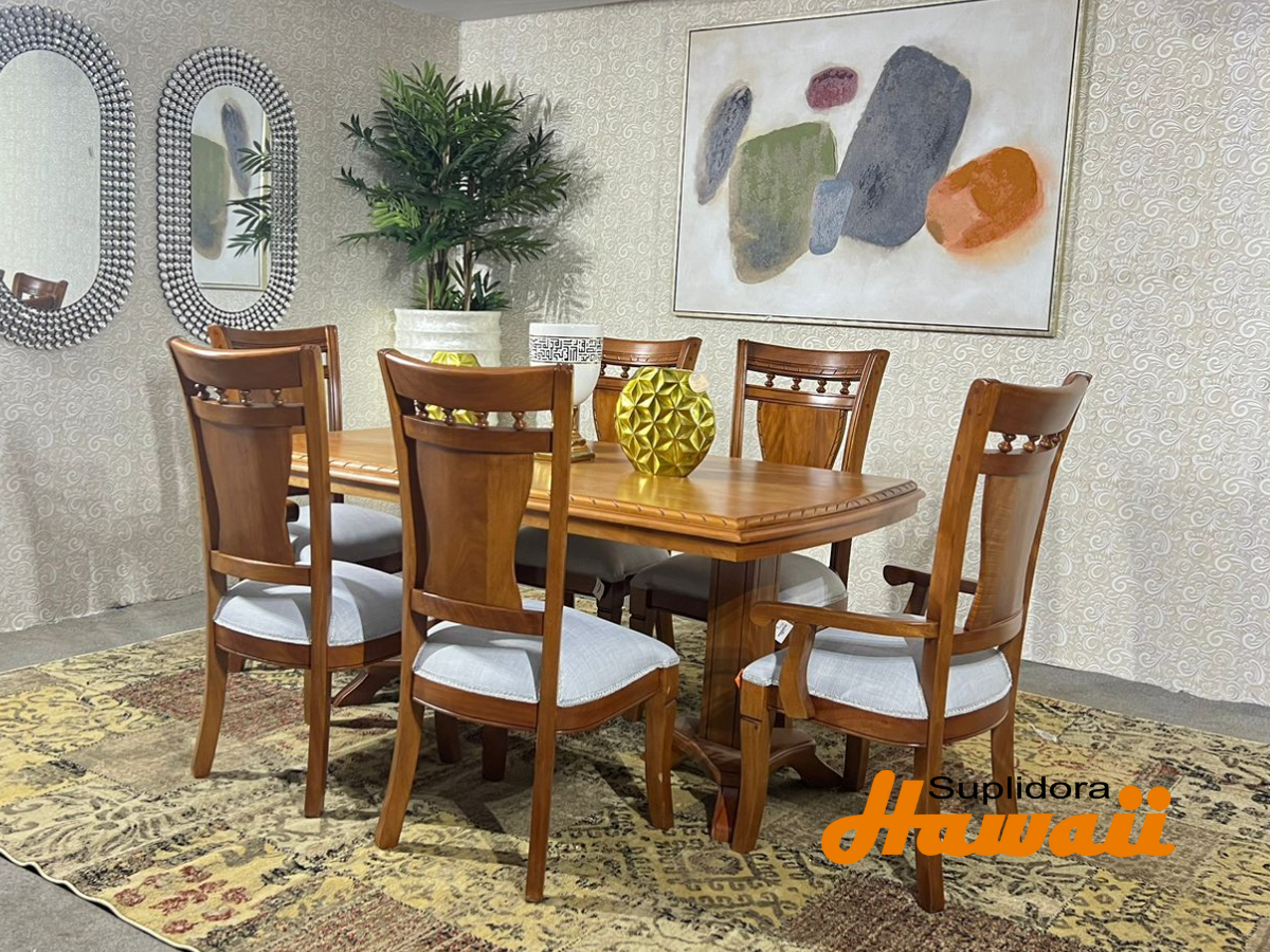 COMEDOR EMELY C/BOLITA AM 6/S TAPIZ/GRIS