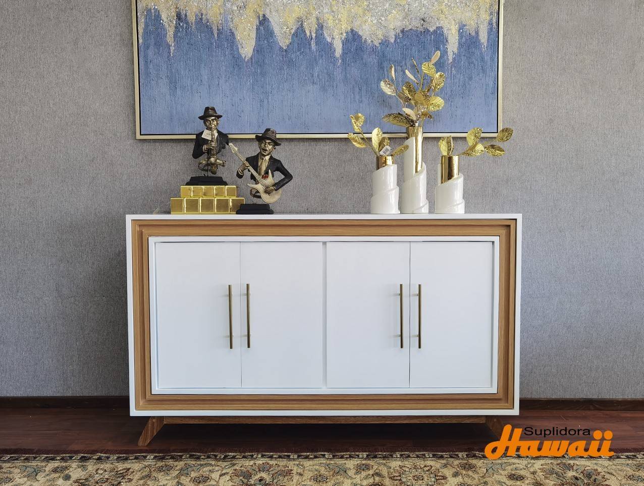 CREDENZA BLANCA CNATURAL 60 CAPLIQUE 4PUERTAS