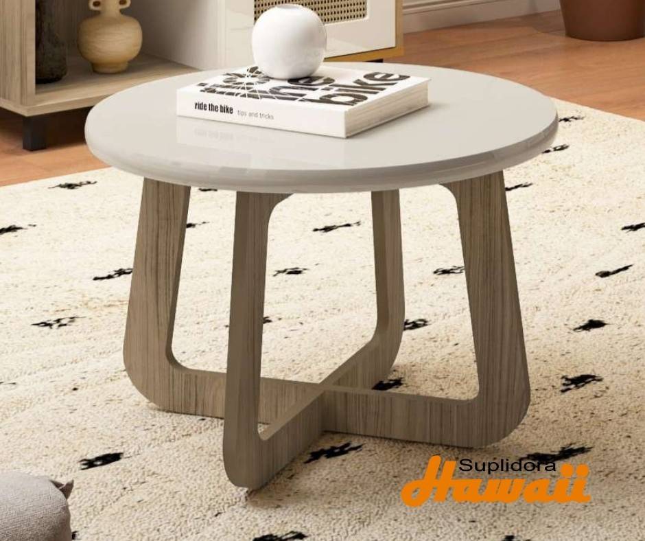 MESA DE CENTRO JASMIN AML00082 COLOR BLANCO ROBLE