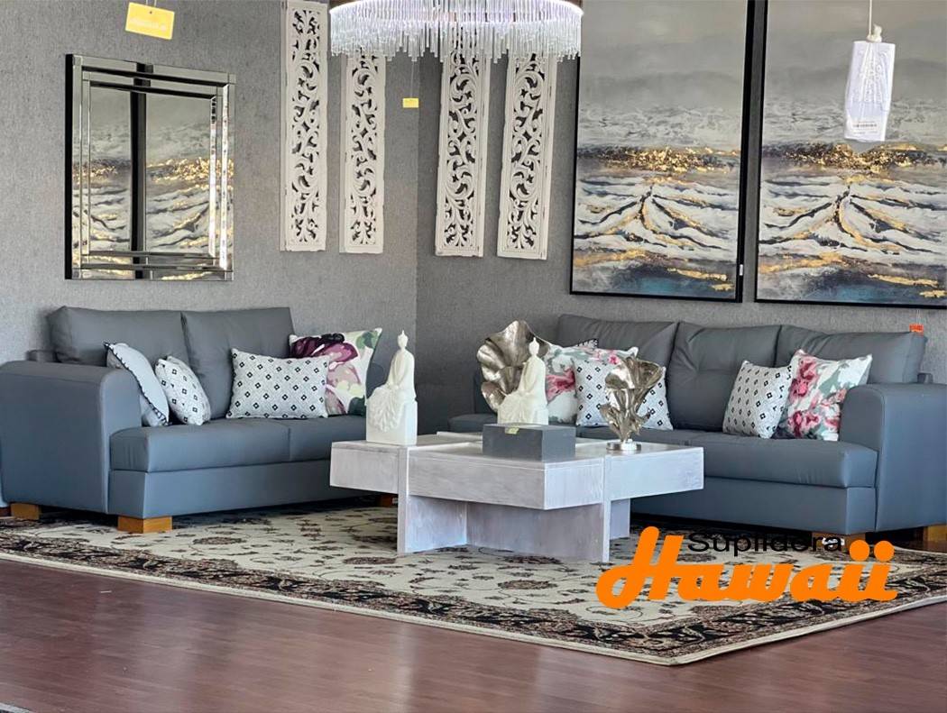 MUEBLE ANAYI S/3 S/2 GRIS OSCURO EN VINIL D Y R