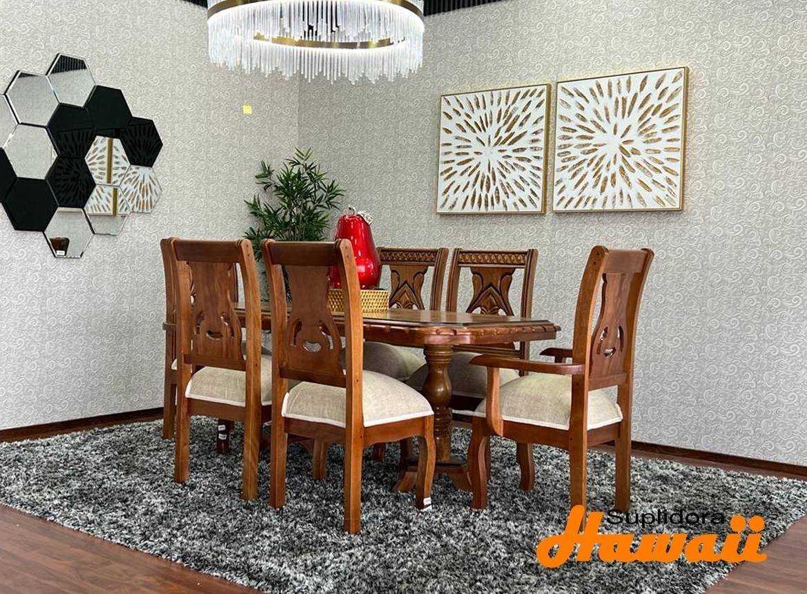 COMEDOR CORAZON NATURAL 6/S TAPIZ/CREMA OSC P.M.