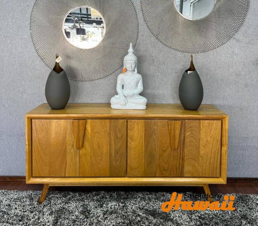 CREDENZA NATURAL ROBLE BRASILE?O 72 4/PUERTAS