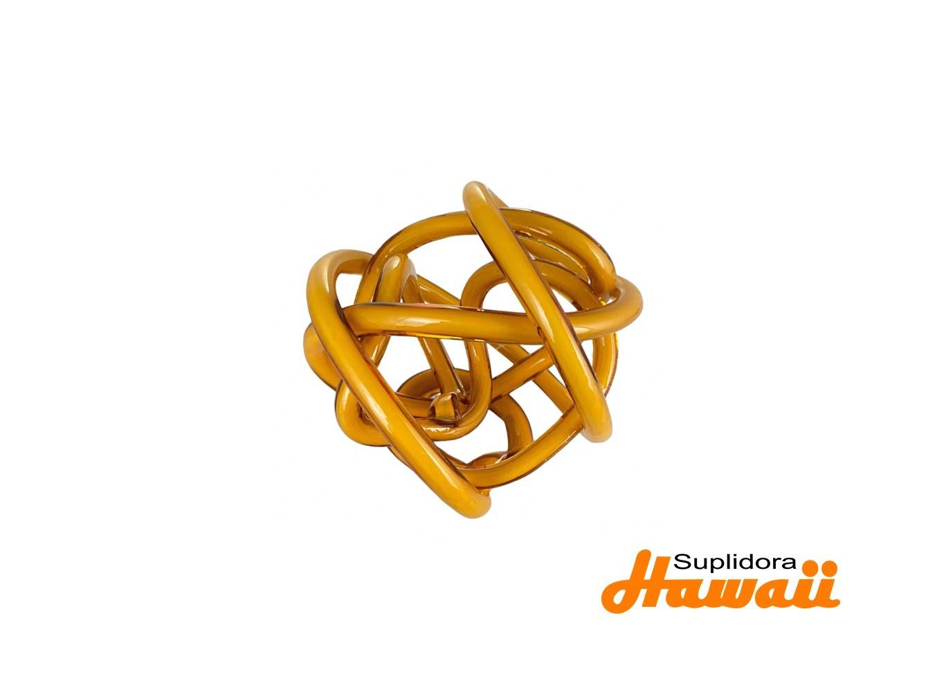 NUDO DECORATIVO NARANJA 412-850322 15X15X15CM