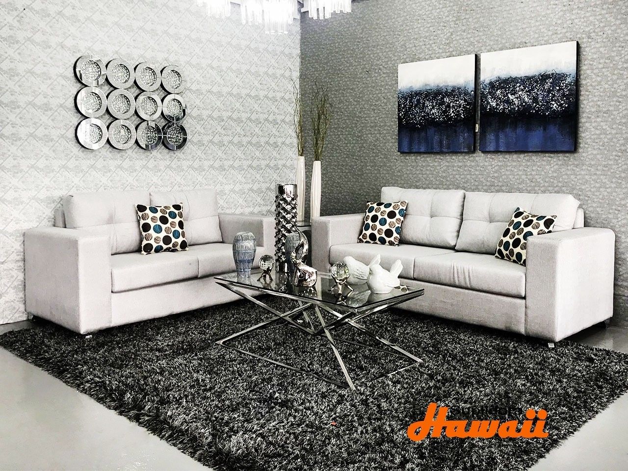 MUEBLE MILENIUM ESP-EXTRA S/3 S/2 GRIS CLARO S/CHAPERA R.A.