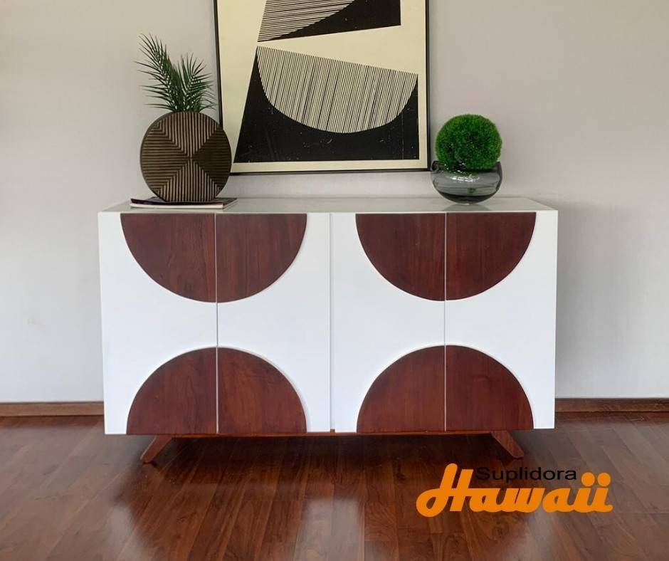 CREDENZA LUNA BLANCO CCAOBA 60 DR