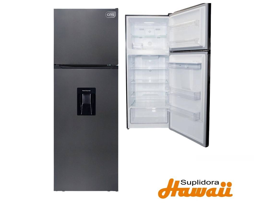 NEVERA GRS 9 GRD252FF-TTI TITANIUM 2/PUERTAS C/DISP. N/FROST