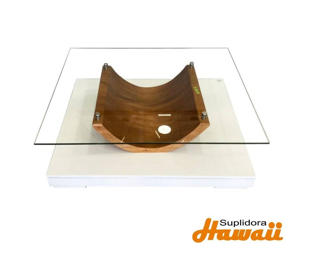 MESA PIRAMIDE BLANCA C/NATURAL R.A.