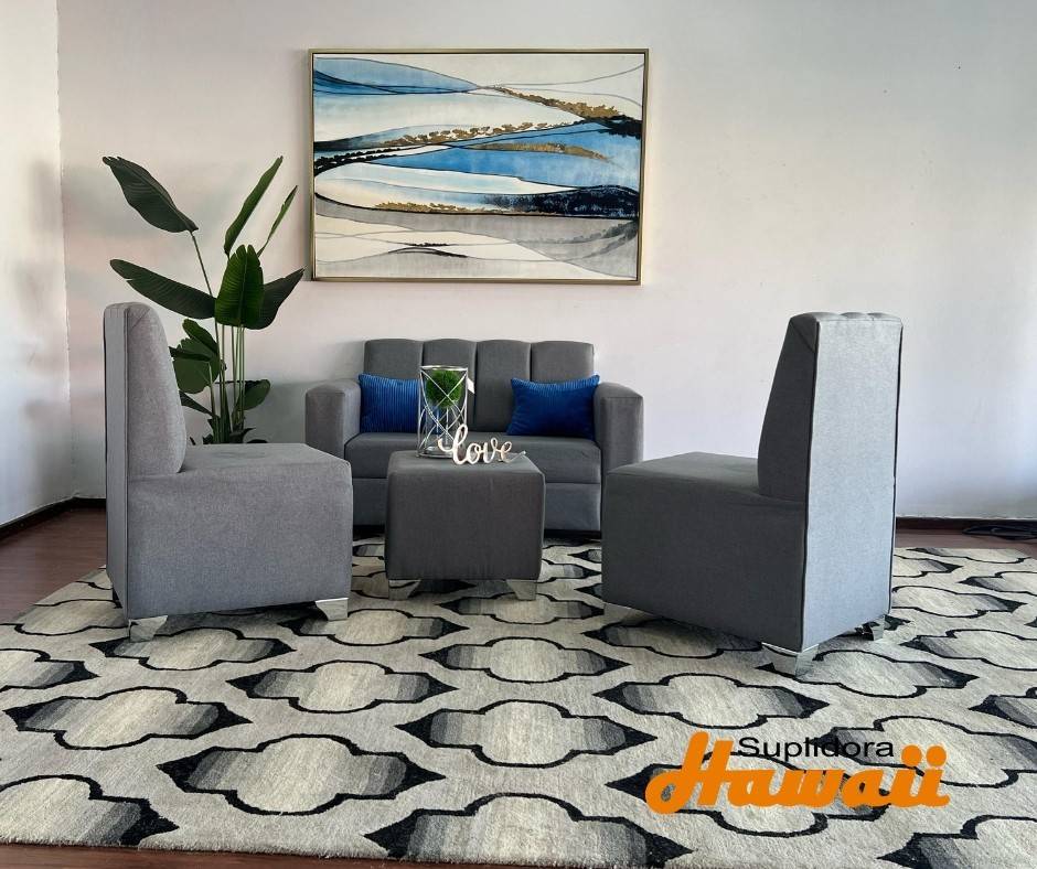 MUEBLE JHON S/2 2/B 1/M GRIS OSCURO F.I