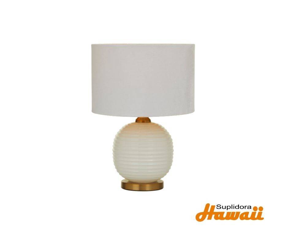 LAMPARA D/MESA BLANCA 29681 13x13x19