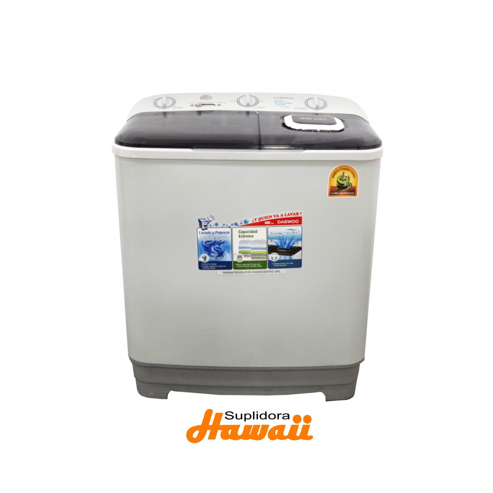 LAVADORA DAEWOO DW/T-5010/GG/BG 18LBS