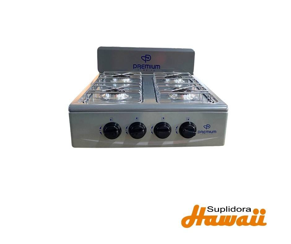 ESTUFA DE MESA PREMIUM PRE16-6SL 4/H PLATEADA