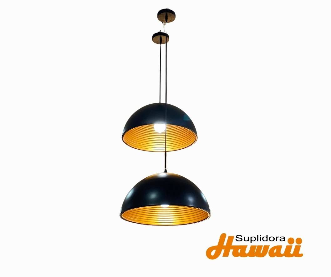 LAMPARA DTECHO JH-7315-1BBG 40x22CM NEGRA