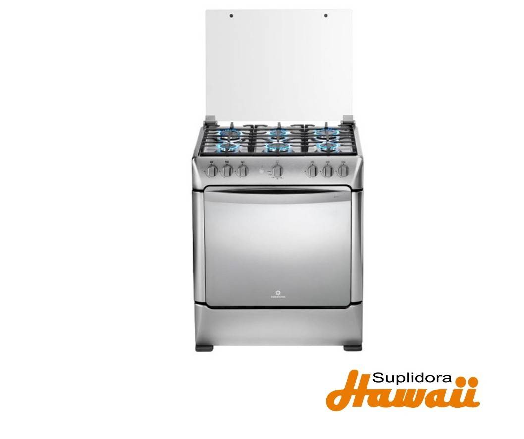 ESTUFA INDURAMA NAPOLI ZFO 30 B-NAPO30/ NAPZAF-811/C30S01 GRIS TOPE INOX