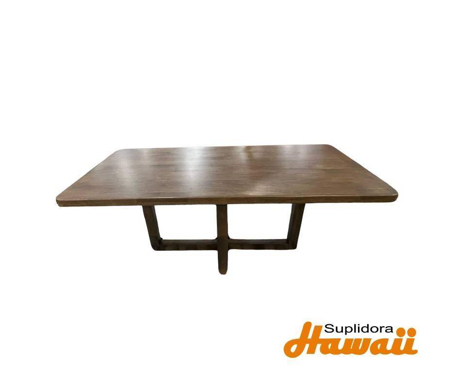 MESA DE COMEDOR EN MADERA TB8081 COLOR WALNUT I.M.