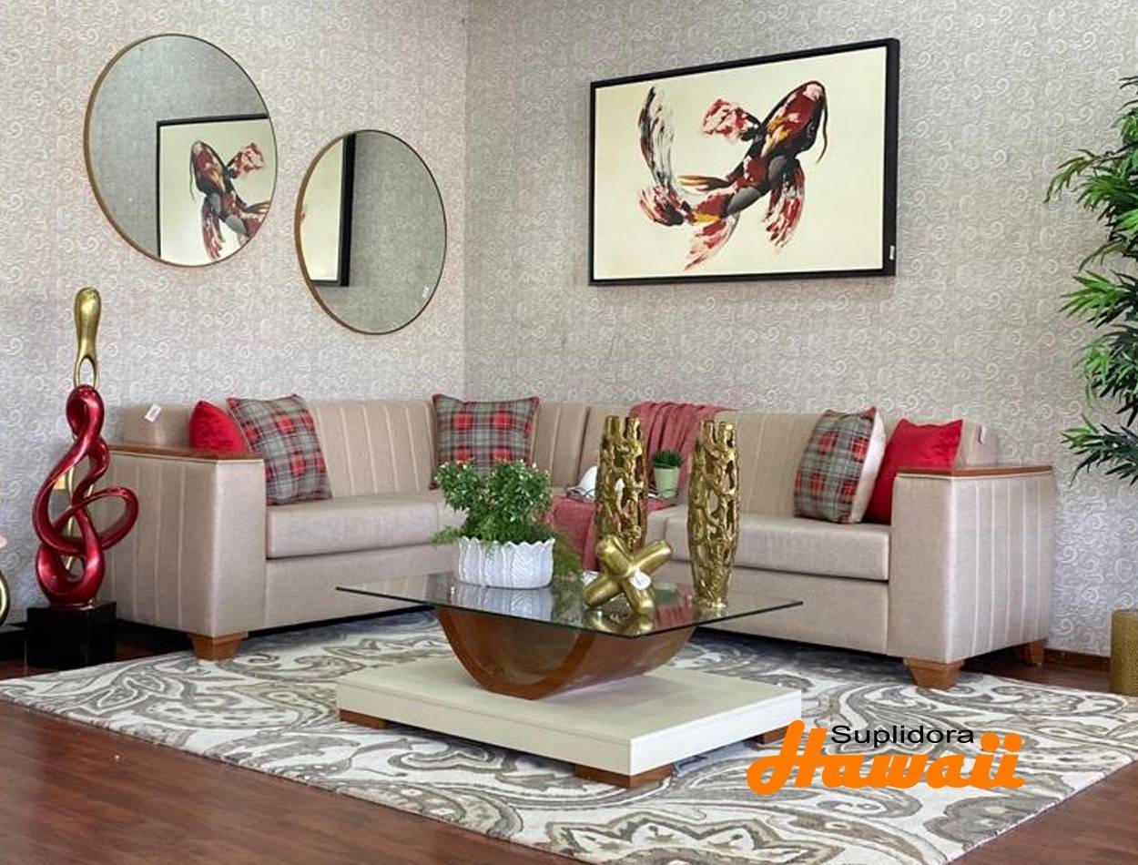 MUEBLE BUDAPEST L CREMA 2/PZS