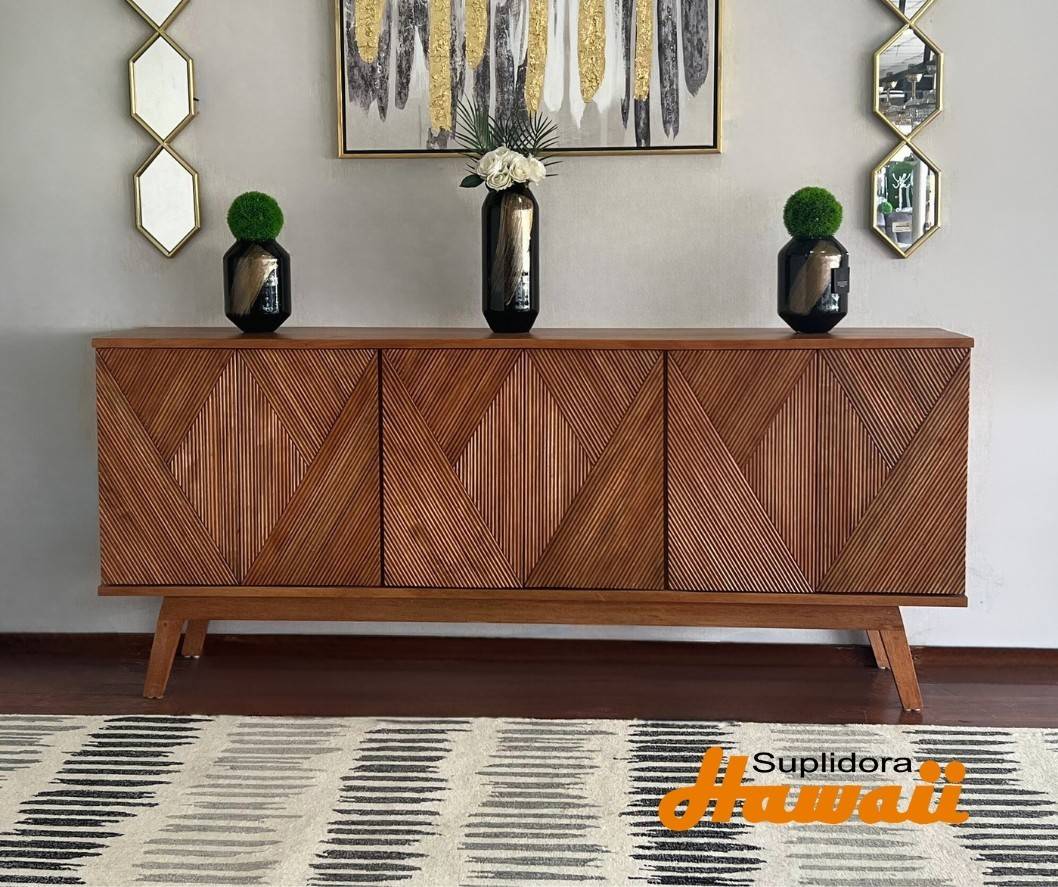 CREDENZA RAYADA 7 NATURAL AM