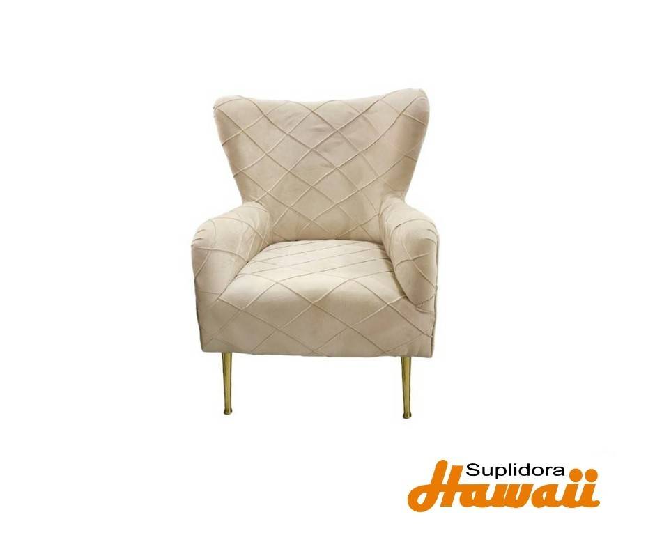 BUTACA MARIA CON BRAZOS COLOR CREMA