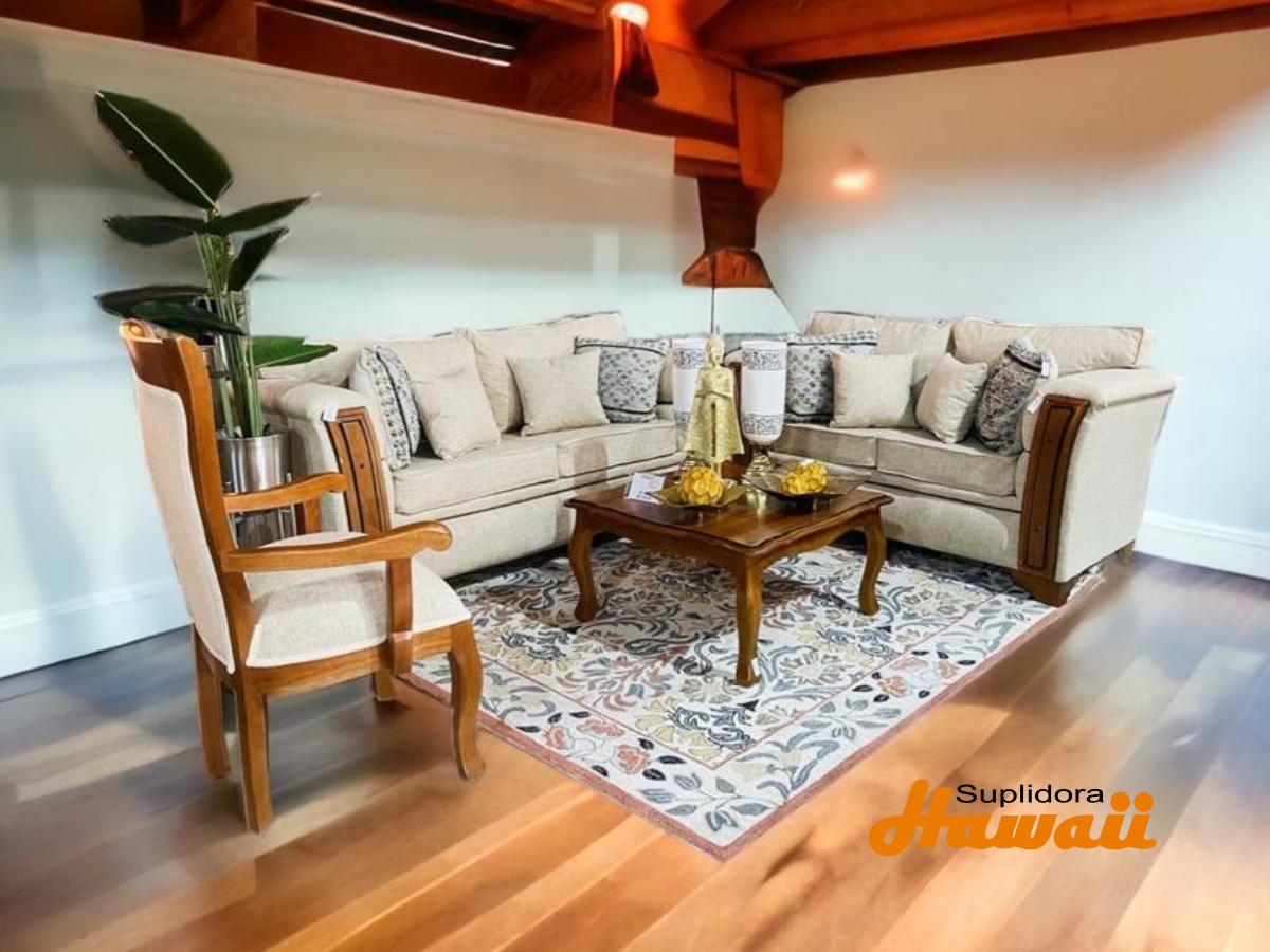 MUEBLE TANIA NATURAL S/2 S/3 1/B 2/M TAPIZ/CREMA